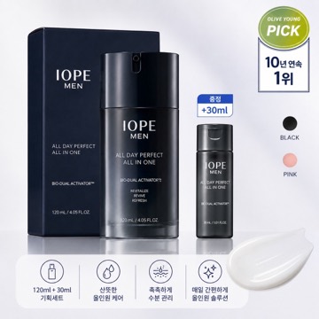 Olive Young 6月官方精选/10年 连续 1第1 眼部Ope Maen 全天 完美 多效合一 120ml 套装 +30ml
