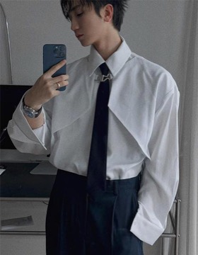 ASclo 搭扣衬衫 2色